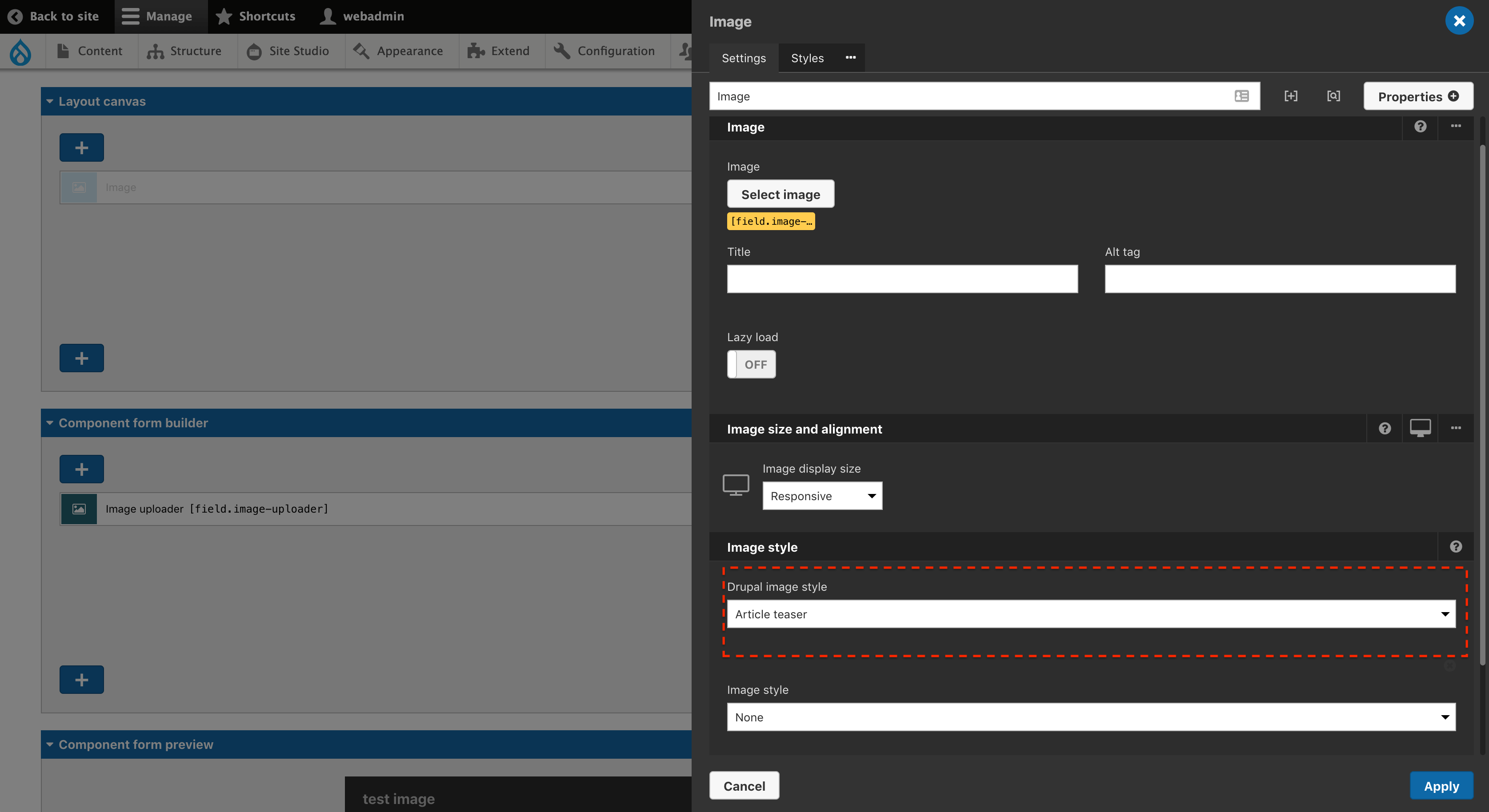 Focal point module compatibility | Acquia Cohesion Docs